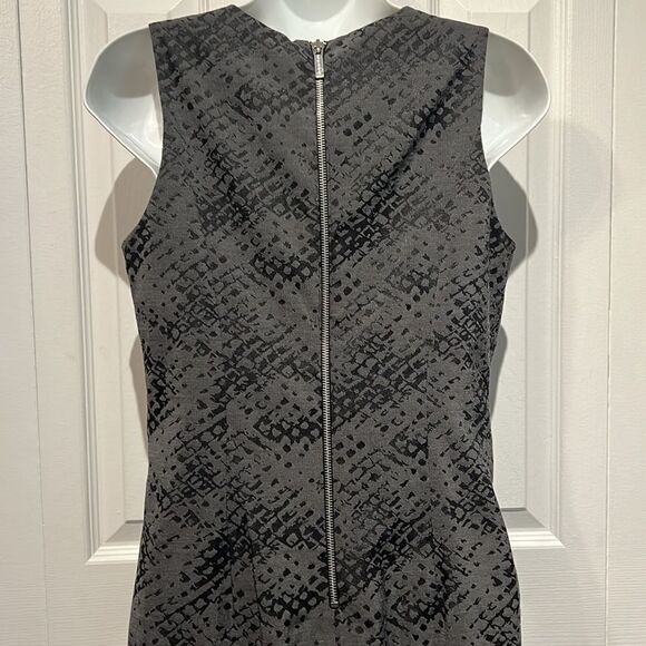 Michael Michael Kors‎ Grey/Black Sleeveless Dress Size 4 - Picture 8 of 12